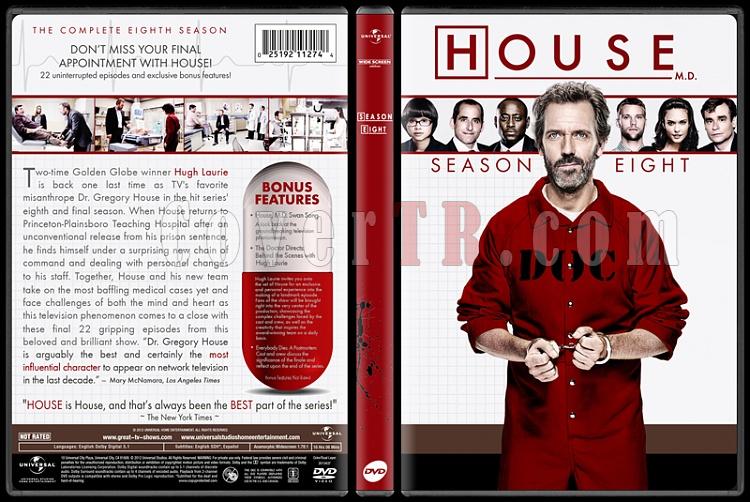 House M.D. Collection (Seasons 1-8) - Custom Dvd Cover Set - English [2004-2012]-standard8jpg