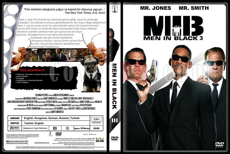 Men in Black (Siyah Giyen Adamlar) - Custom Dvd Cover Set - Trke [1997-2002-2012]-300jpg