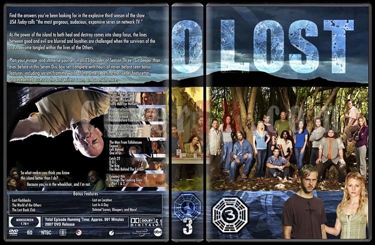 Lost (Seasons 1-6) - Custom Dvd Cover Set - English [2004-2010]-lost-season-3jpg