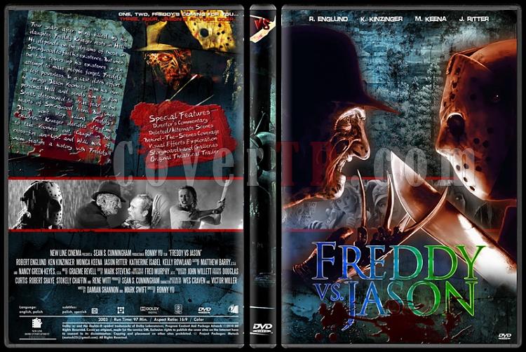 A Nightmare On Elm Street & Friday The 13th - Custom Dvd Cover Set - English-freddy_vs_jasonjpg