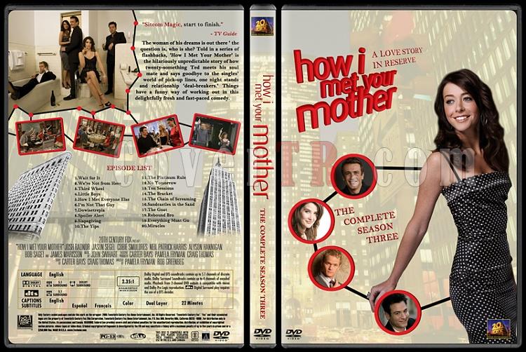 How I Met Your Mother (Seasons 1-7) - Custom Dvd Cover Set - English [2005-?]-how-i-met-your-mother-custom-dvd-cover-set-english-season-iii-prejpg