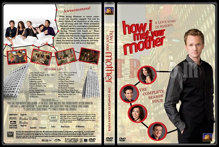 How I Met Your Mother (Seasons 1-7) - Custom Dvd Cover Set - English [2005-?]-how-i-met-your-mother-custom-dvd-cover-set-english-season-iv-prejpg