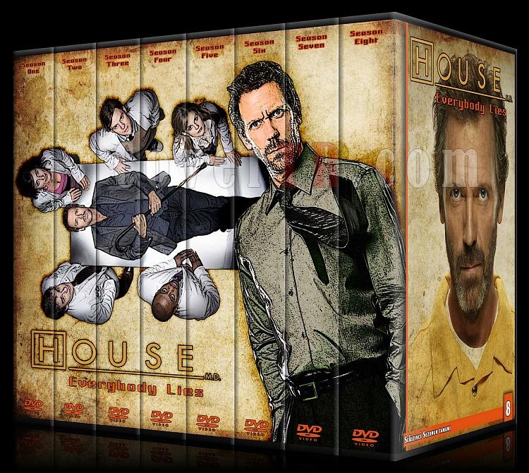 House M.D. (All Seasons) - Custom Dvd Cover Set - Türkçe [2004-2012]-set-1jpg