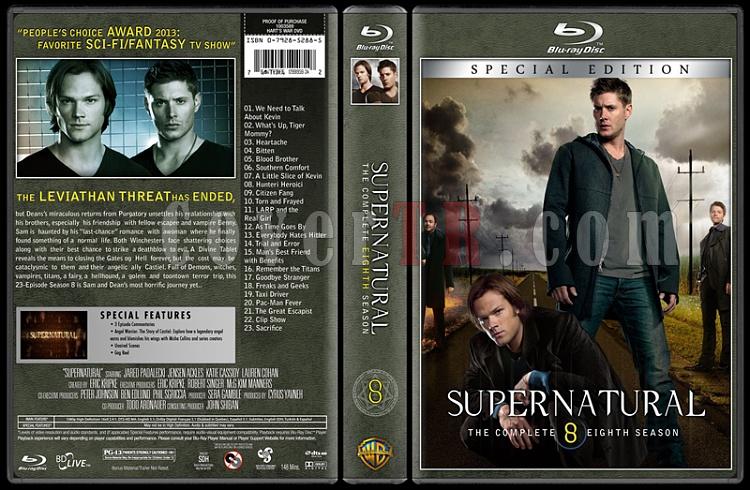 Supernatural (Seasons 1-8) - Custom Bluray Cover Set - English [2005-?]-season-8jpg