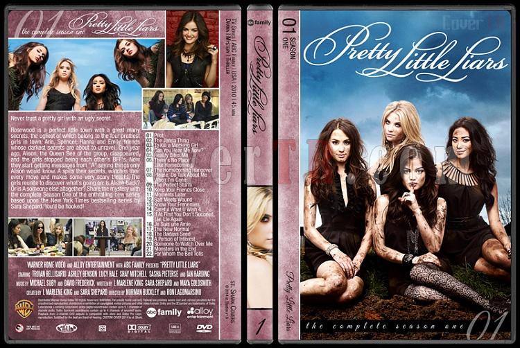 Pretty Little Liars (Seasons 1-5) - Custom Dvd Cover - English [2010- ?]-pretty-little-liars-season-1jpg