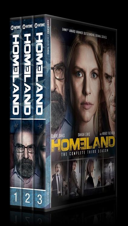 Homeland (Seasons 1-3) - Custom Dvd Cover Set - English [2011-?]-spinjpg