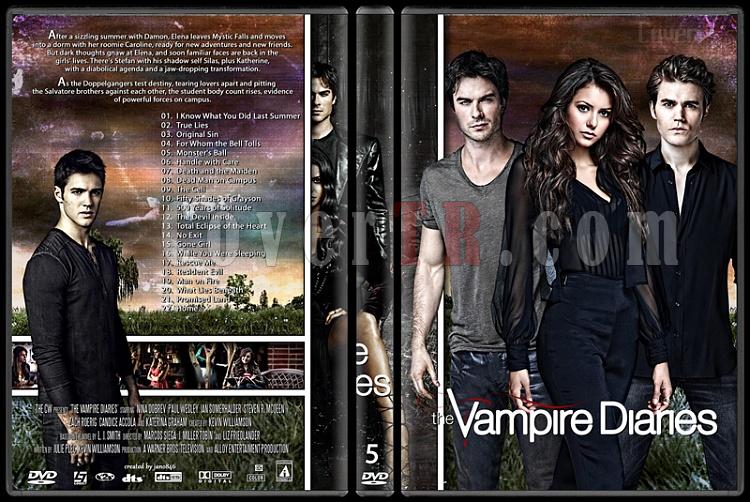 The Vampire Diaries (Seasons 1-5) - Custom Dvd Cover Set - English [2009-?]-5jpg