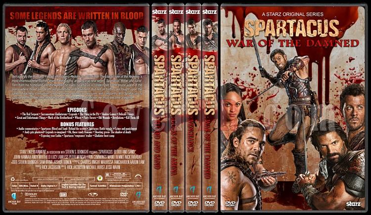 Spartacus (All Seasons) - Custom Dvd Cover Set - English [2010-2013]-1jpg