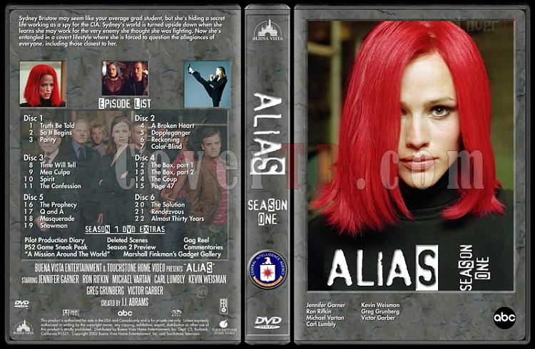 Alias (Seasons 1-4) - Custom Dvd Cover Set - English [2001-2006]-alias-season-1-dvd-cover-v1jpg