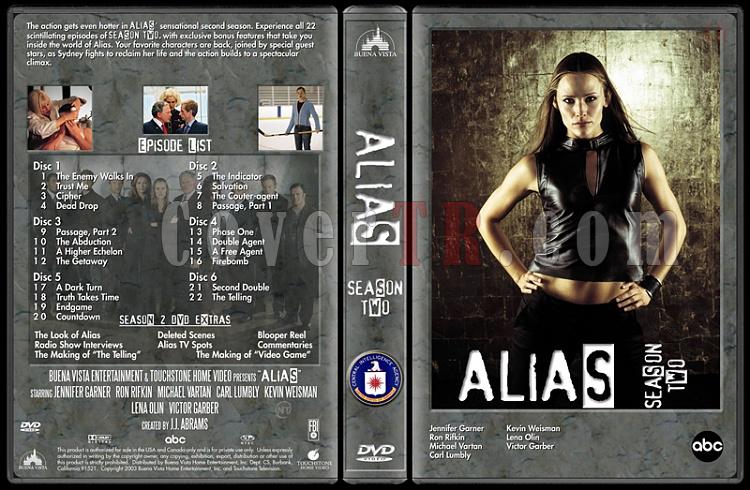 Alias (Seasons 1-4) - Custom Dvd Cover Set - English [2001-2006]-alias-season-2-dvd-coverjpg