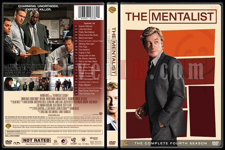 The Mentalist (Seasons 1-7) - Custom Dvd Cover Set - English [2008-2015]-mentalist-season-4-spinejpg