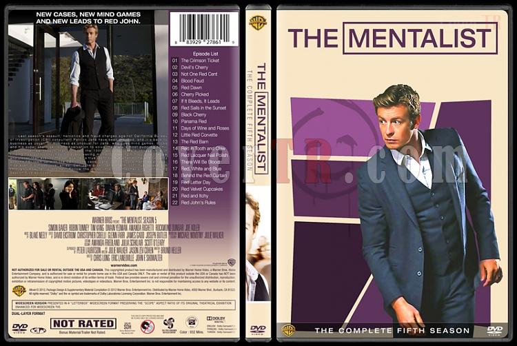 The Mentalist (Seasons 1-7) - Custom Dvd Cover Set - English [2008-2015]-mentalist-season-5-spinejpg