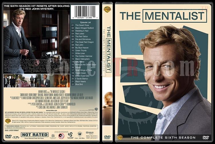 The Mentalist (Seasons 1-7) - Custom Dvd Cover Set - English [2008-2015]-mentalist-season-6-spinejpg