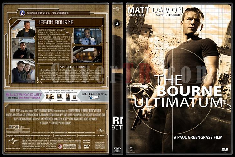 The Bourne Collection - Custom Dvd Cover Set - English [2002-2012]-3jpg