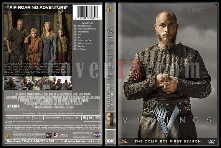 Vikings (Season 1-4) - Custom Dvd Cover Set - English [2013-?]-vikings-season-1jpg
