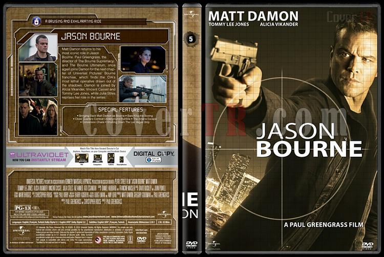 The Bourne Collection - Custom Dvd Cover Set - English [2002-2016]-06jpg