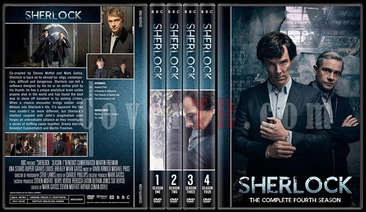 Sherlock (Seasons 1-4) - Custom Dvd Cover Set - English [2010-?]-preview-2jpg