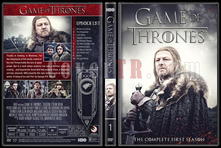 game of thrones complete season 1 dvd cover