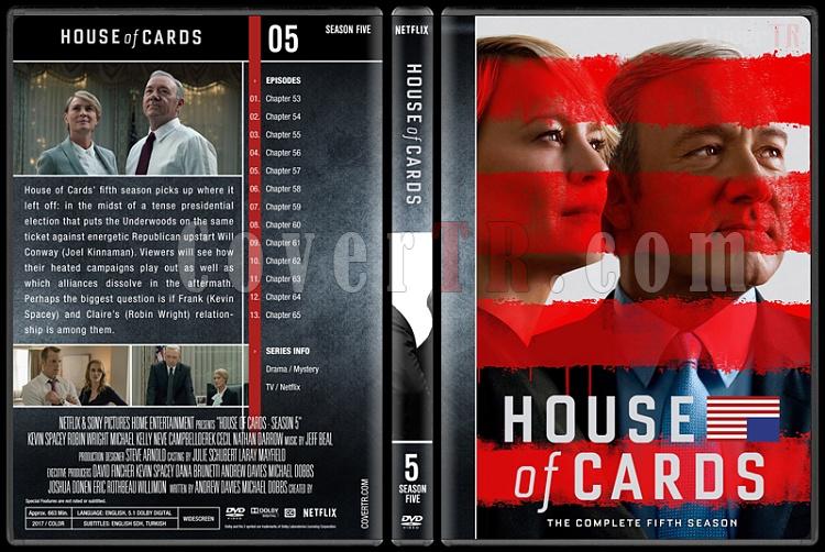 House of Cards (Seasons 1-5) - Custom Dvd Cover Set - English [2013-?]-5jpg