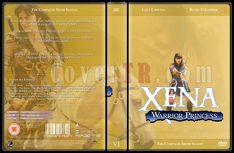 Xena (Season 1-6) - Custom Dvd Cover Set - English [1995-2001]-xena-season-6jpg