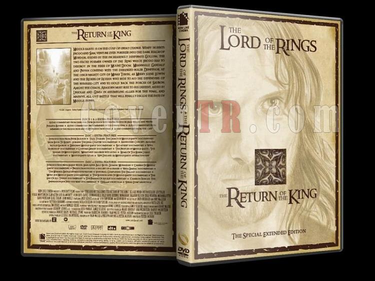 Lord Of The Rings (Yzklerin Efendisi) - Custom Dvd Cover Set - English [2001-2003]-lord-rings-return-king-dvd-coverjpg