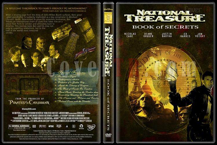 National Treasure (Byk Hazine) Collection - Custom Dvd Cover Set - English [2004-2007]-national-treasure-book-secrets-dvd-coverjpg