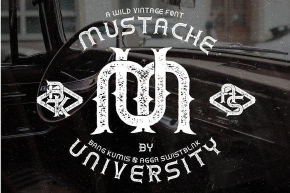 Mustache University font-poster-promo1-fjpg