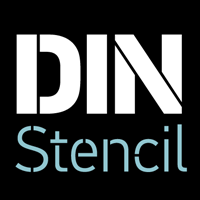 PF Din Stencil Font-48674png