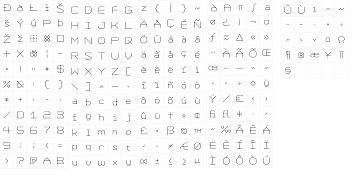 Formation Font-glyphmapjpg