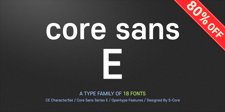 Core Sans E Font-160048jpg