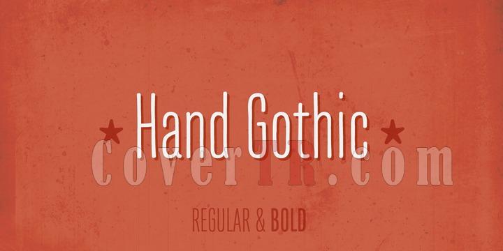 Hand Gothic Font-101466jpg