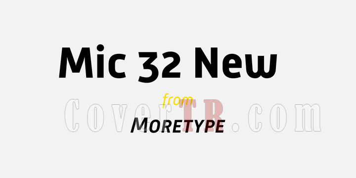 Mic 32 New Font-101638png