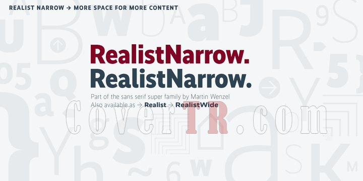 Realist Narrow Font-117428png