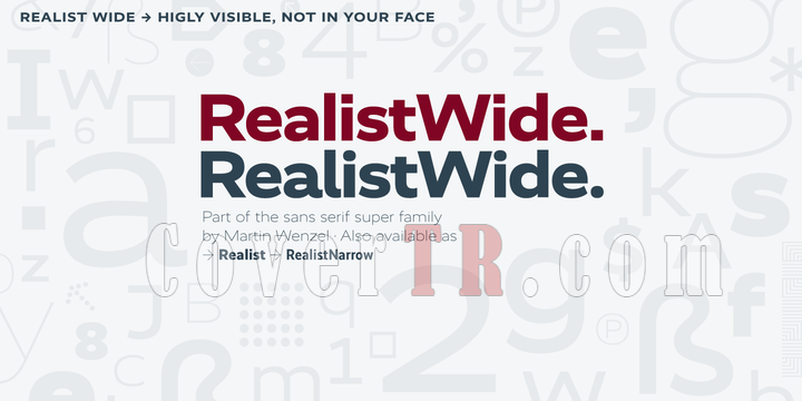 Realist Wide Font-117418png