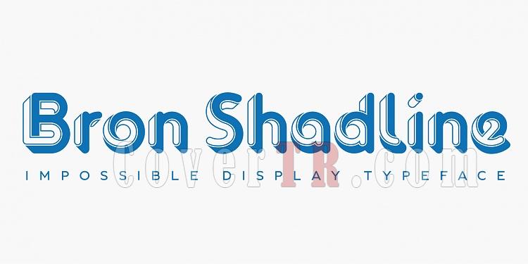 Bron Shadline Font-158376jpg