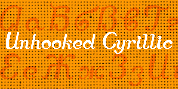 Unhooked Cyrillic Font-155069jpg