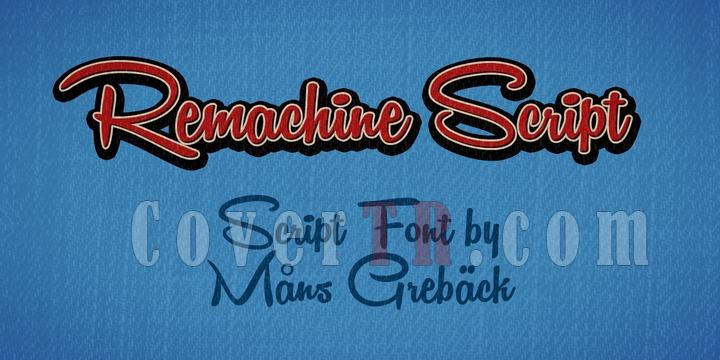 Remachine Script Font-107743jpg