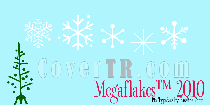 Megaflakes 2010 Font-51342png