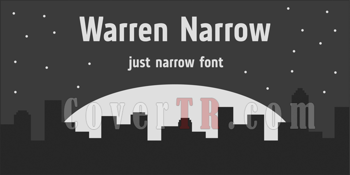 Warren Narrow Font-140063png