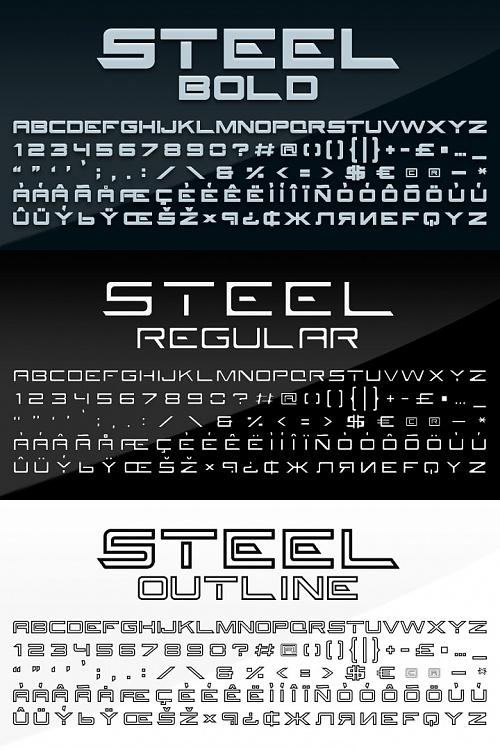 Steel Font-456jpg