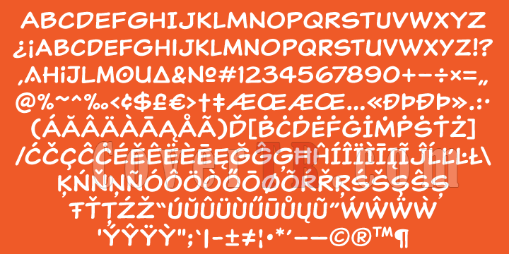 Classic Comic Font-38904png