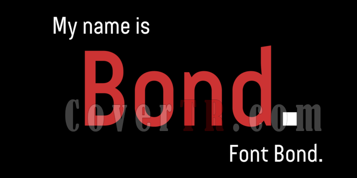 Bond 4F Font-116323png