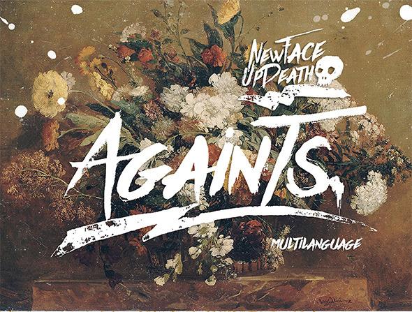 Againts Typeface Font-55jpg