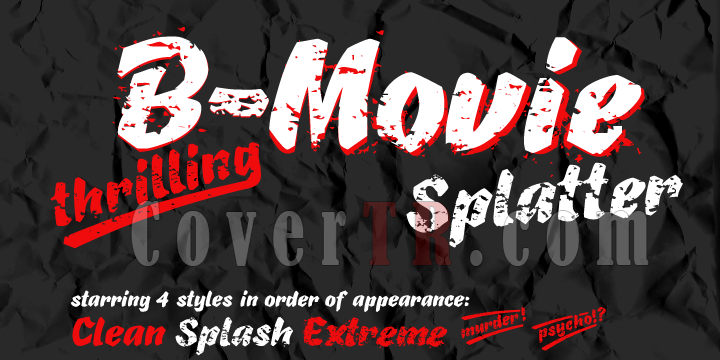 B-Movie Splatter Font-18964png