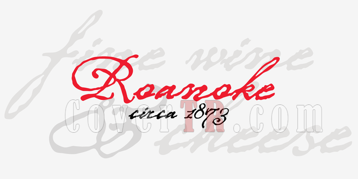 P22 Roanoke Script Font-132290png