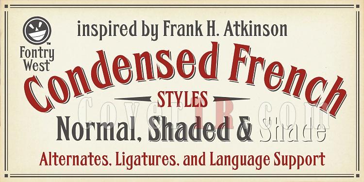 FHA Condensed French Font-97112jpg