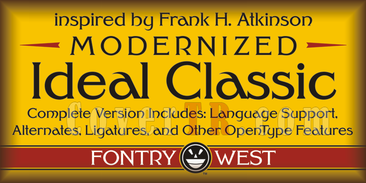 FHA Modernized Ideal Classic Font-68540png