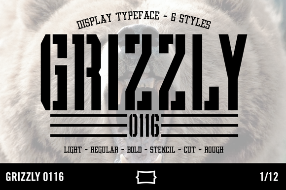 Grizzly 0116 Display Font-grizzlyteaser-fjpg