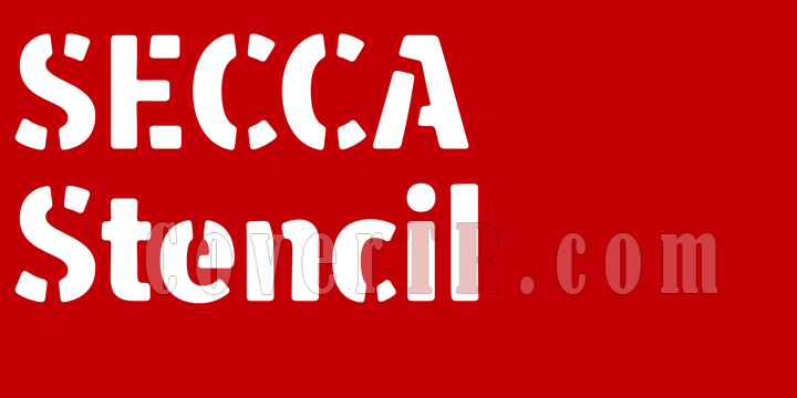 Secca Stencil Font-170853png