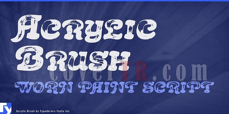 Acrylic Brush Font-185021jpg